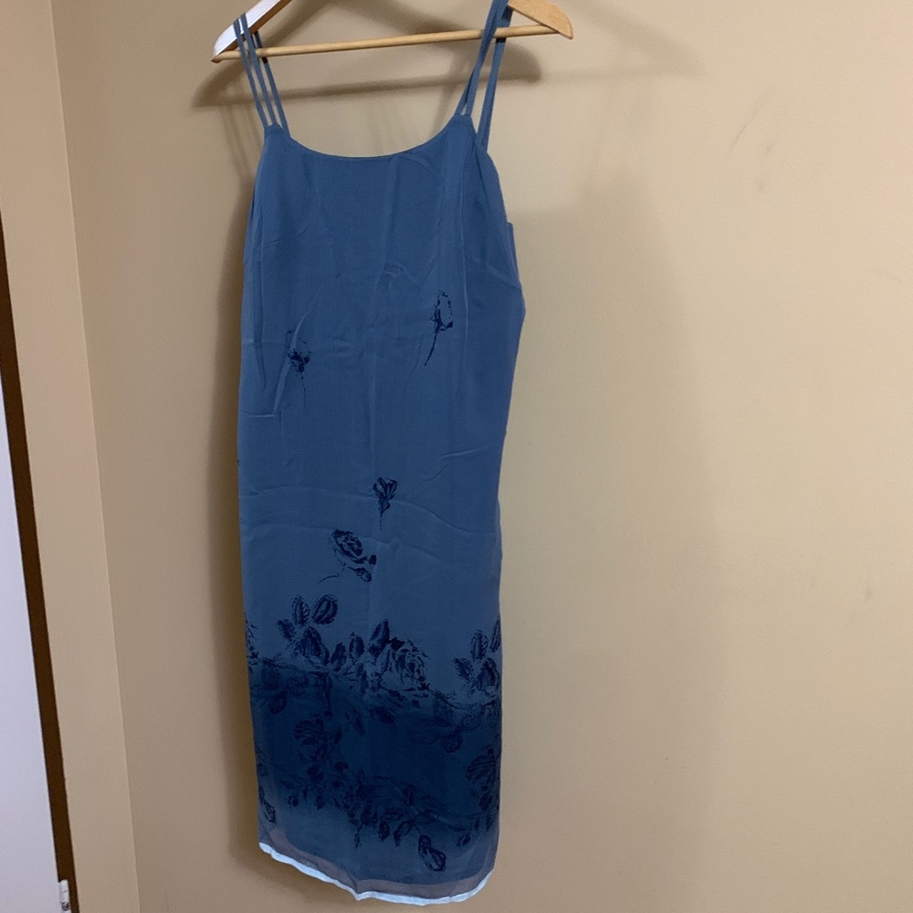 Banana Republic Blue Floral Dress